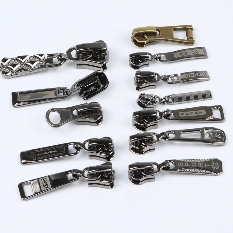 Zipper Head Full set of mixed 3rd No. 5th 8th Bag Clothing resin Metal zipper Accessories | Дом и сад