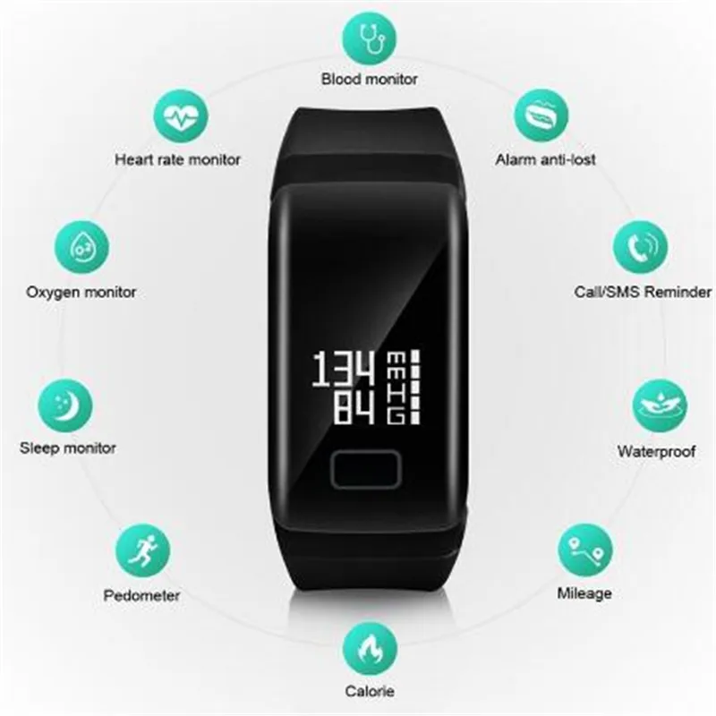 Смарт браслет Bluetooth F1 спортивный с шагомером PK M2 M4 ID107 ID115 K1 M3 B3 2020|Смарт-браслеты| |