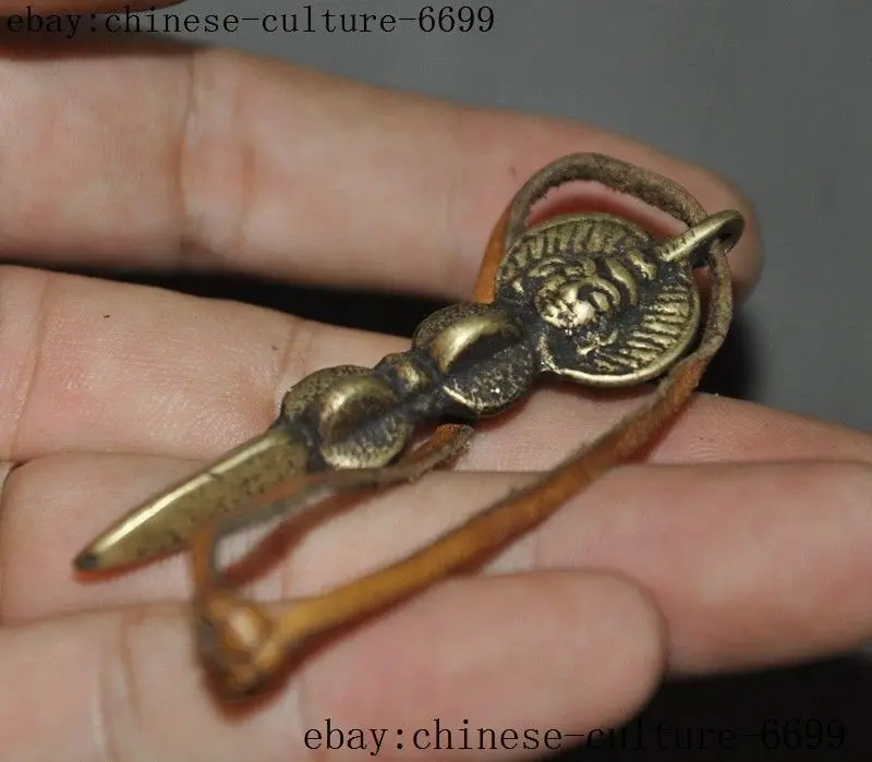 Тибетский буддистский храм Бронзовая статуя Будды Дордже Phurpa Pestle Vajra Talismans|Статуи