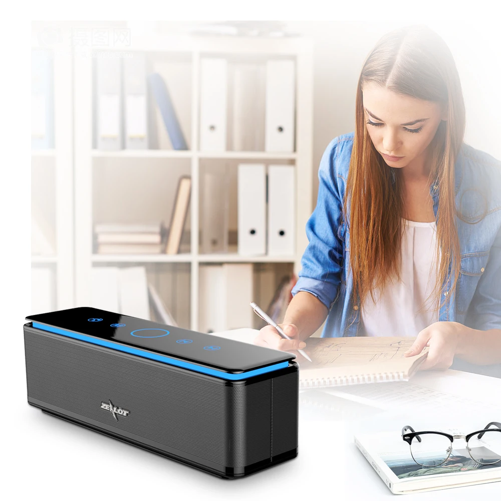 ZEALOT S7 Soundcore портативный беспроводной bluetooth динамик с двойным драйвером богатые