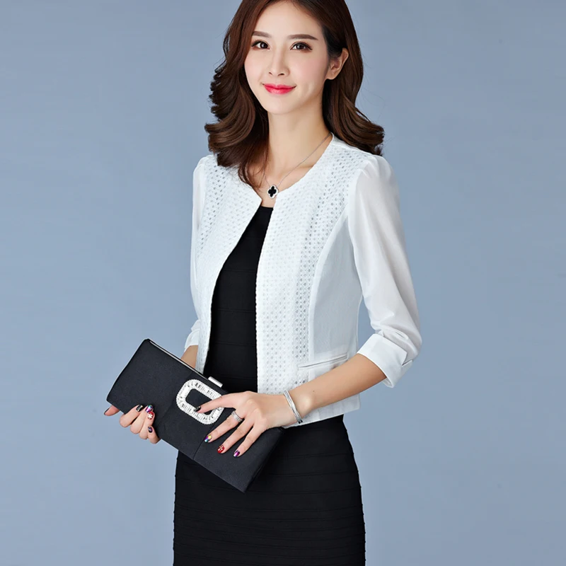 Весна-Осень 2020 Женский блейзер тонкий короткий темпераментный костюм