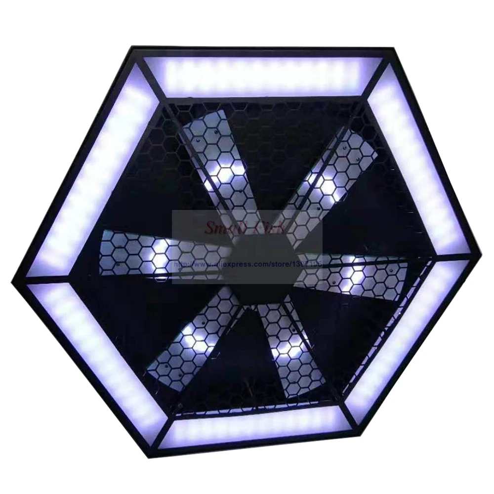 2 шт./лот 200 Вт LED шестигранный вихревой свет сценическое освещение DMX 512 Клубная