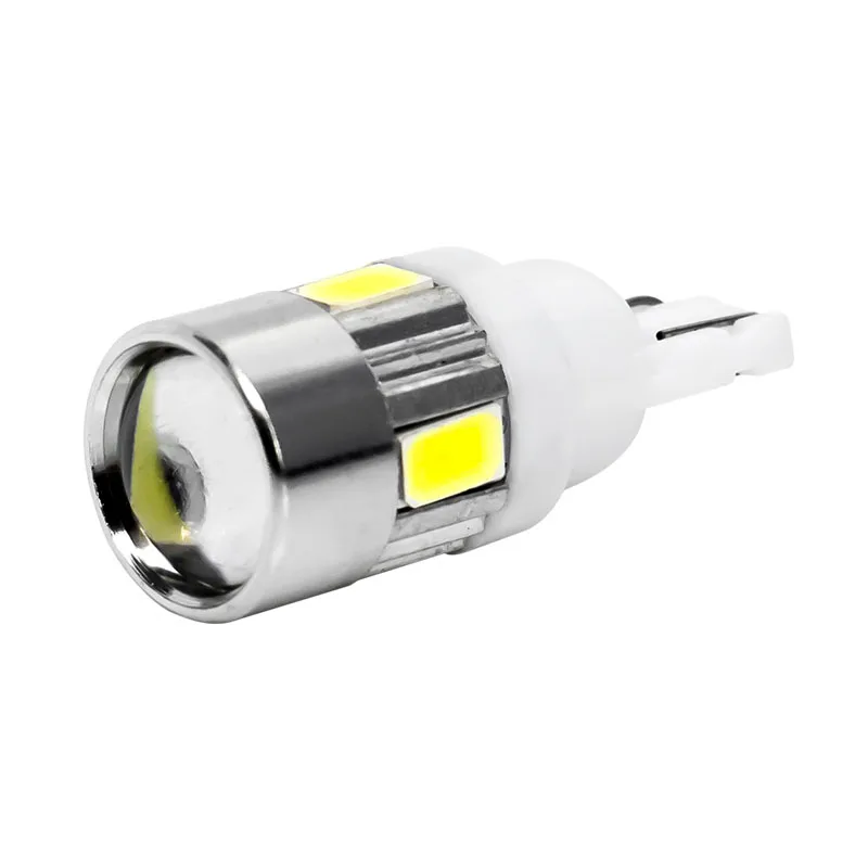 T10 6 SMD 5630 светодиодный объектив проектора авто Клин Чтение купольная лампа WY5W 194 192