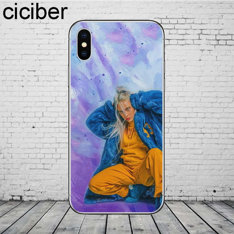 Ciciber Billie Eilish чехол для телефона Apple iPhone X XR XS Max 7 8 6S Plus 5 5S Мягкий из ТПУ iphone 11 Pro |