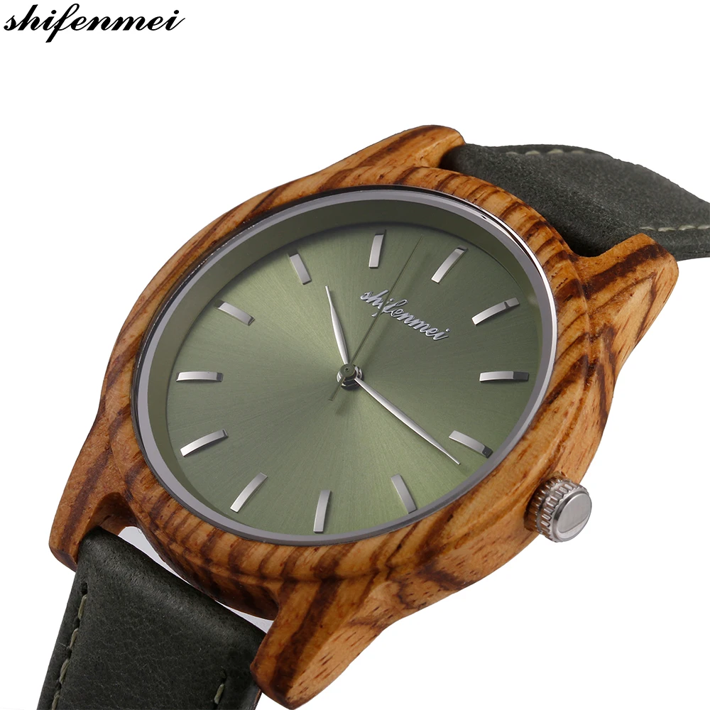Новые модные деревянные часы для мужчин Топ люксовый бренд мужские s кварцевые из