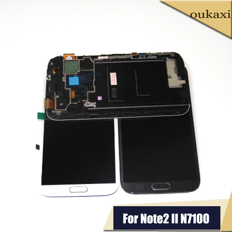 ЖК дисплей Super AMOLED для Samsung Galaxy Note 2 N7100 сенсорный экран с дигитайзером полный