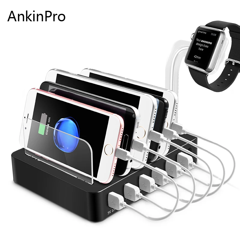 CinkeyPro 6 зарядное usb устройство для планшета и мобильного телефона Зарядное 5 V/10A с