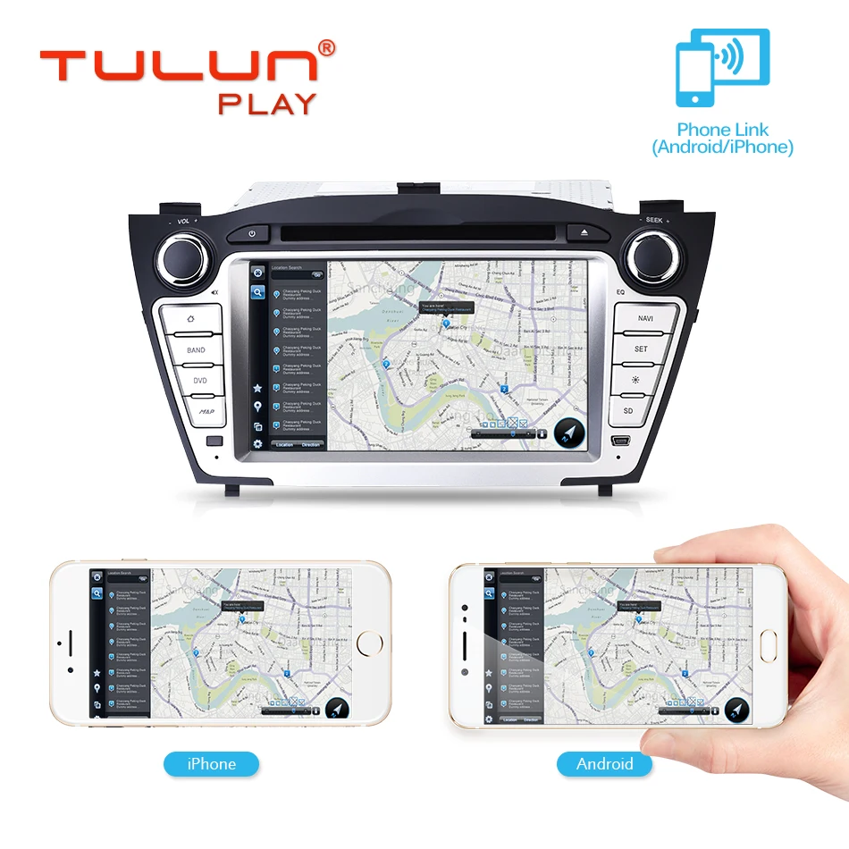 Автомобильный мультимедийный плеер Octa core Android 8 1 GPS 2 Din dvd-плеер для Hyundai IX35/Tucson