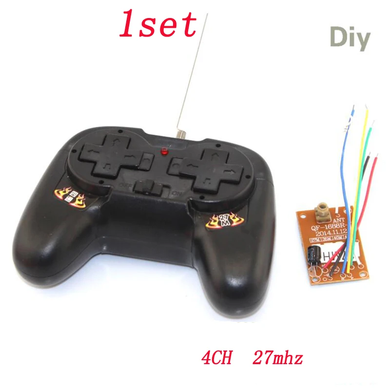 Пульт дистанционного управления с приемной платой 8 кнопок 4 канала 27 МГц антенна