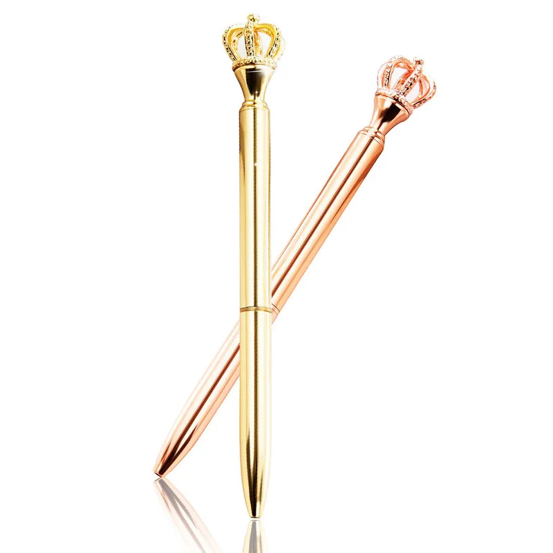 1 шт. металлическая шариковая ручка с короной Роскошный деловой подарок