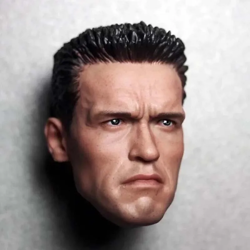 Коллекционная камуфляжная голова Mnotht T800 масштаб 1/6 12 дюймов|Игровые фигурки и