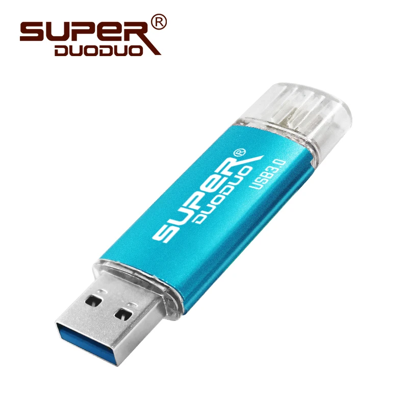 sky blue 3.0 Водонепроницаемый USB флеш-накопитель 64 ГБ, флешка, мини USB флешка, 16 ГБ, металлическая флешка, 128 ГБ, флеш-карта памяти, 32 ГБ, usb 3,0, диск на ключ - Цвет: sky blue 3.0