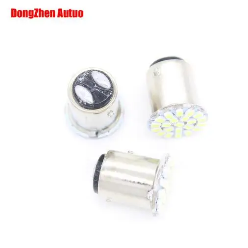 Dongzhen 1X 12В 1157 BA15D R5W 22 SMD Автомобильные светодиодный мото лампы дополнительный