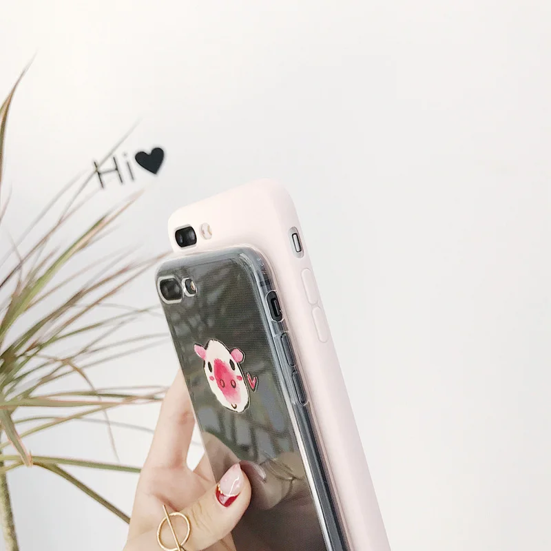 Милый Поросенок глава Забавный мультфильм чехол для телефона iPhone X 6 S 7 8 плюс