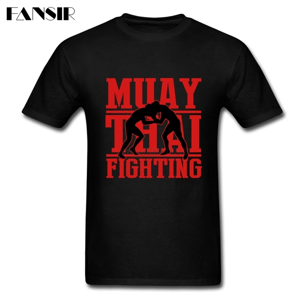 Футболка Muay Thai Fighting мужская с коротким рукавом хлопковая тенниска Одежда