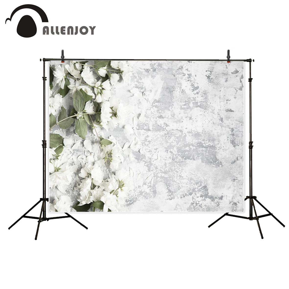 Allenjoy белые цветы на винтажной белой стене свадебное украшение фон для студийной