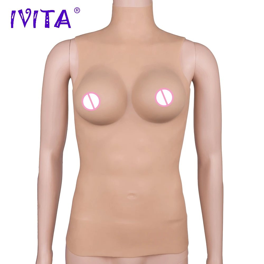 IVITA 2790 г Реалистичная силиконовая полуформа груди поддельная грудь для Crossdressers