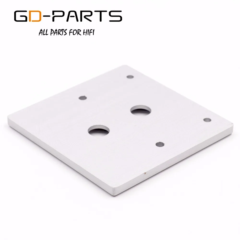 Станок алюминиевый однотонный с 2 отверстиями 86x86 мм|hifi diy|amplifier hifi boarddiy |