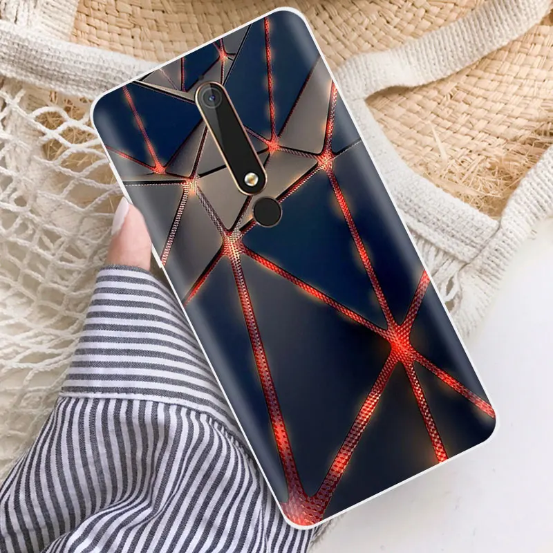 5 дюймов для Nokia 6 2018 прозрачный ТПУ телефон Мягкий силиконовый чехол TA-1054