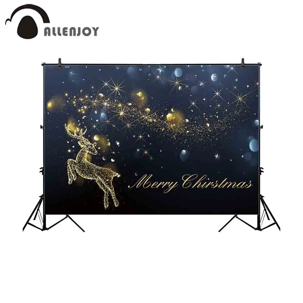 Allenjoy фон для фотосъемки Рождество Золотой прыжок олень абстрактный мечтательный