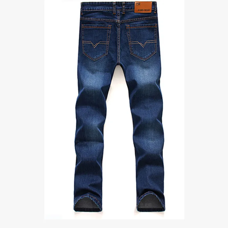 Arrow Car Classic Business Men's Jeans Stretch Straight Slim washed Casual Denim Pants Solid For Men | Мужская одежда