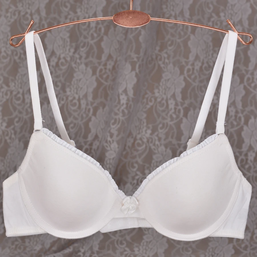 white B Модное удобное нижнее белье, тонкая чашка, чистый хлопок, удобный дышащий бюстгальтер - Цвет: white B
