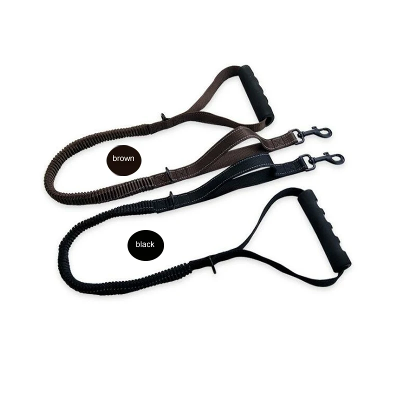 Светоотражающий Поводок для собак с 2 ручками дополнительного управления