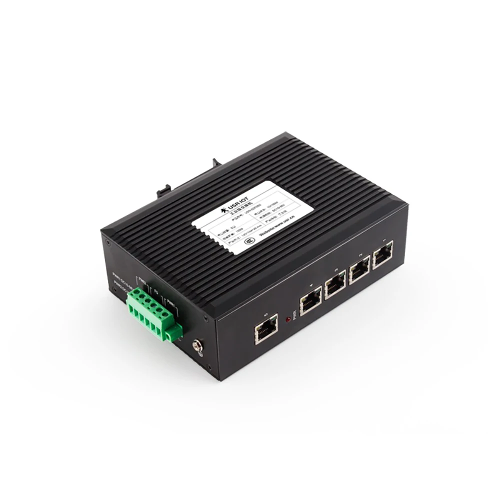 Промышленный Ethernet коммутатор с 5 портами LAN широкое напряжение естественное