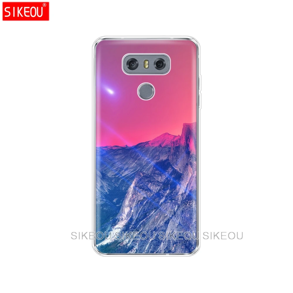 Силиконовый мягкий чехол из ТПУ для LG G6, чехол на заднюю панель для LG G 6, 5,7 дюймов, задняя крышка для телефона, прозрачная, полная защита от ударов 360 - Цвет: 61087