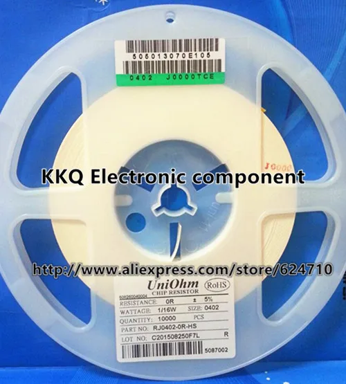 10000 ШТ./REEL 0402 5% 0R 1R 10R 100R 1 К 10 100 М ВЕРСИИ 1.1R 11R 110R 1.1 11 1/16 Вт SMD Резистор Чип 1.00x0.50 мм