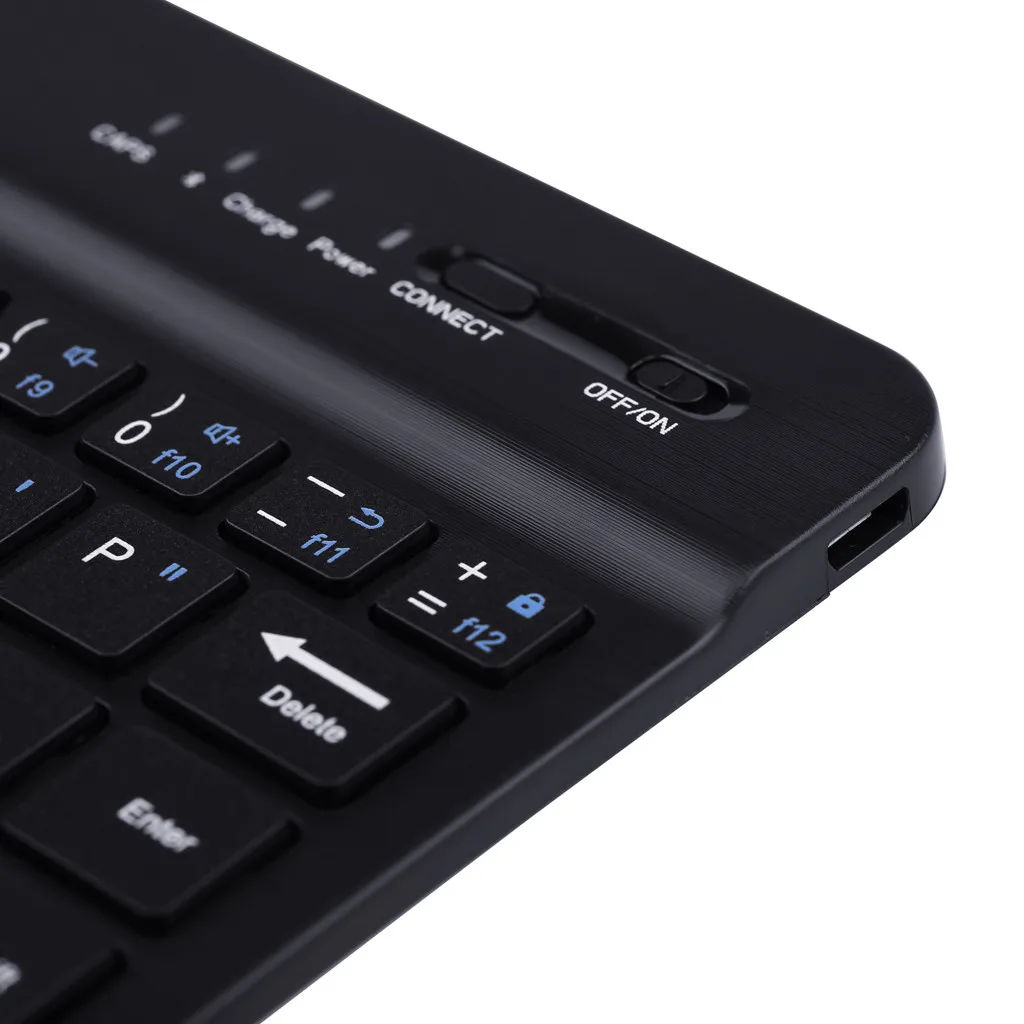 Ультратонкая портативная Bluetooth клавиатура VOBERRY 7 дюймов беспроводная для