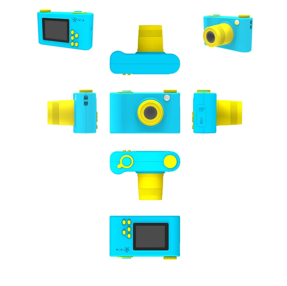 Мультфильм 1,5 дюймов 2MP мини Shoot LSR Cam цифровая камера для детей Детская универсальная игрушечная камера портативная видеокамера для детей подарок