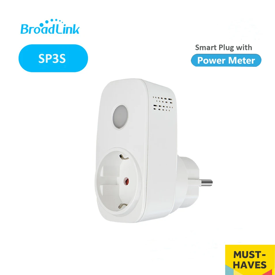 Broadlink SP3S таймер вилка ЕС беспроводной WiFi умная розетка монитор энергии умный дом дистанционное управление IOS Android