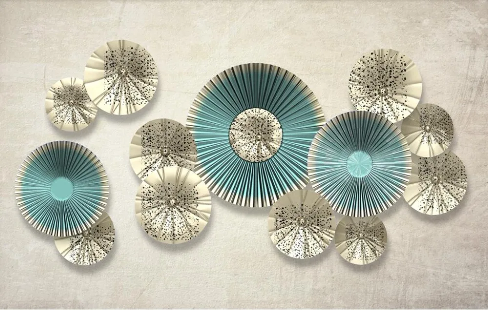 3D Nordic minimalistic round art 3d wallpaper papel de parede living room sofa TV wall bedroom papers home decor murals | Обустройство