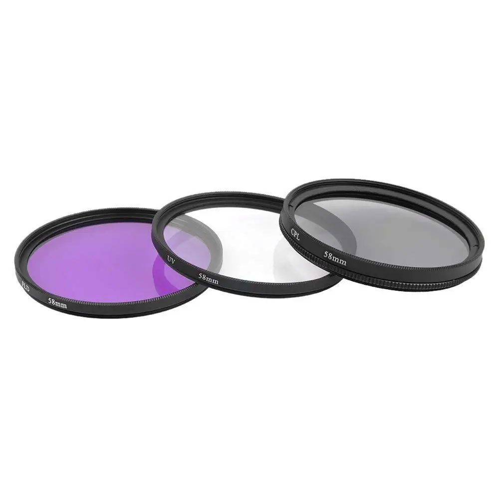 52 мм 55 58 62 67 72 77 UV CPL FLD Набор фильтров для объектива камер Nikon Canon DSLR | Электроника