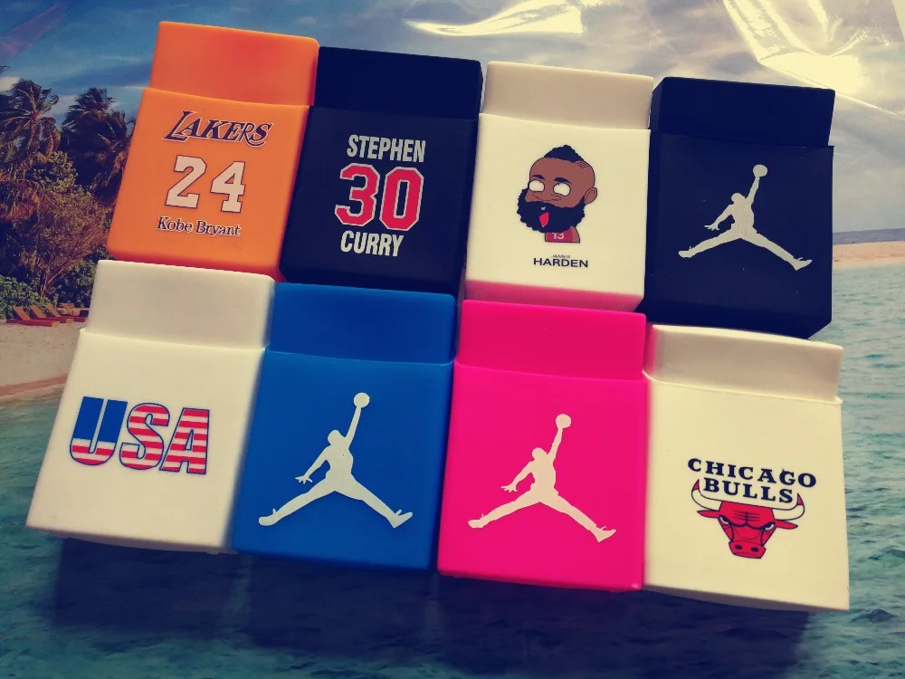 NBA Баскетбол Star силиконовый чехол сигарет Харден Kobe Карри мягкие сигареты Box Set