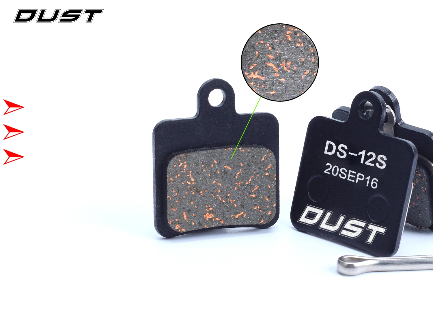 Полуметаллические велосипедные дисковые тормозные колодки для GIANT