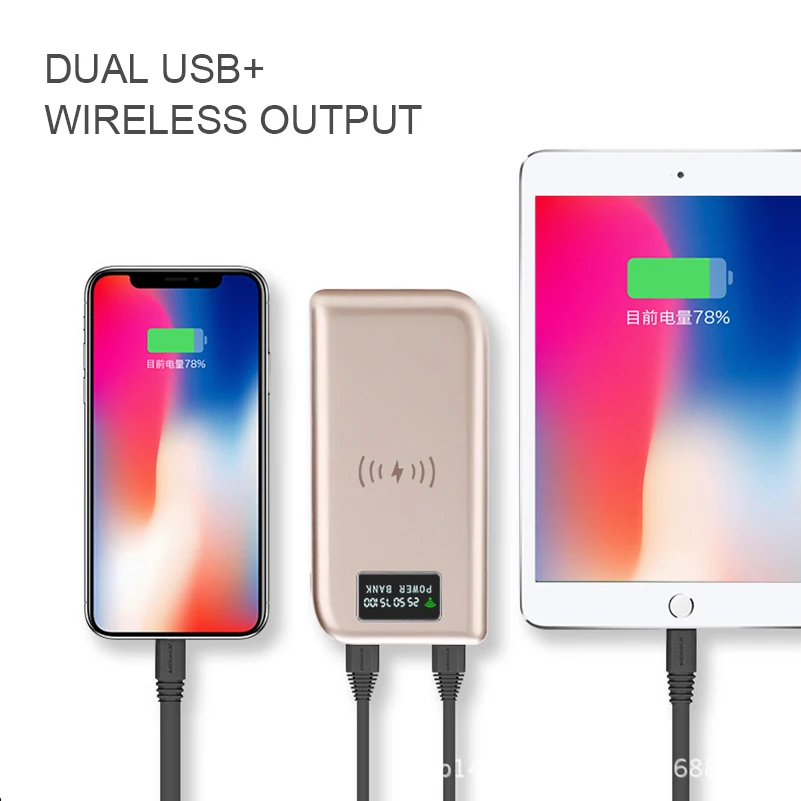 Внешний аккумулятор с 2 мя USB портами 10000 мАч|Внешние аккумуляторы| |