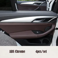 for bmw x3 g01 x4 g02 2018 2019 accessories abs plastic chrome car door interior decoration strip panel frame cover trim
