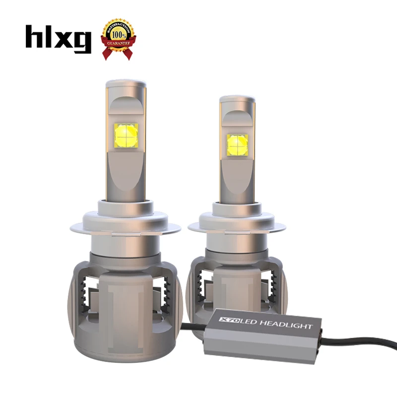 Hlxg Автомобильные фары светодиодные лампы H7 120W 12000lm автомобильные белый 6000K свет
