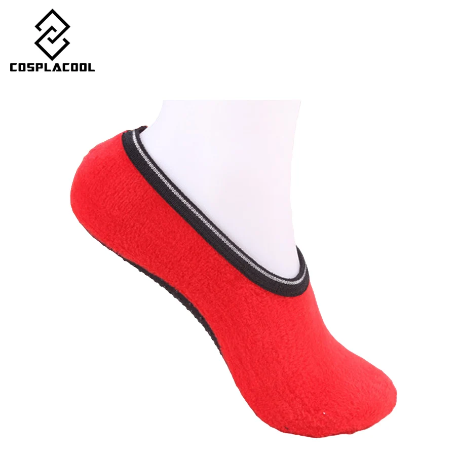 

[COSPLACOOL] Thicken warm socks women Solid color Non-slip Room Yogo elastic Floor Meias Slippers fit Size 35-40cm Calcetines