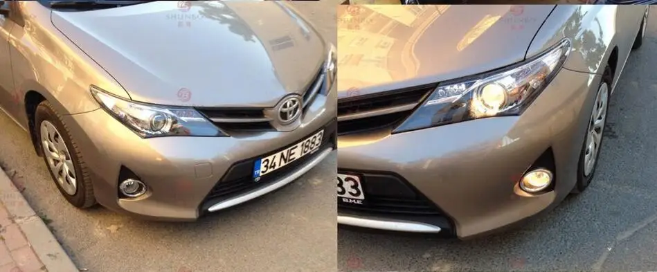 2014 ~ 2016 Auris противотумансветильник Бесплатная доставка! Галогенные передние фары
