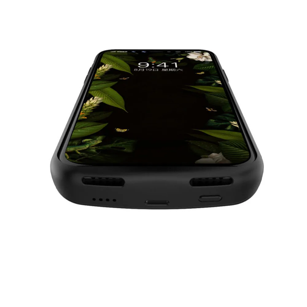 HOT Power Bank Portable Charging Backup Battery Case cover For iphone X Aluminium mobile phone Protector case coque for | Мобильные
