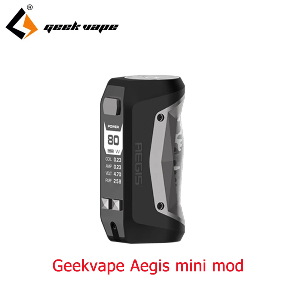 camo gunmetal Vape мод с 80 Вт Geekvape Aegis мини-мод встроенный аккумулятор 2200 мАч для Geekvape Cerberus Tank быстрая зарядка VS aegis legend mod - Цвет: camo gunmetal