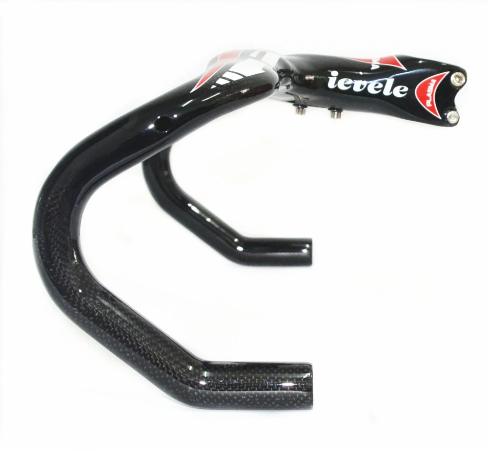 Скидка Велосипедный Интегрированный руль из углеродного волокна со стержнем 28,6 мм