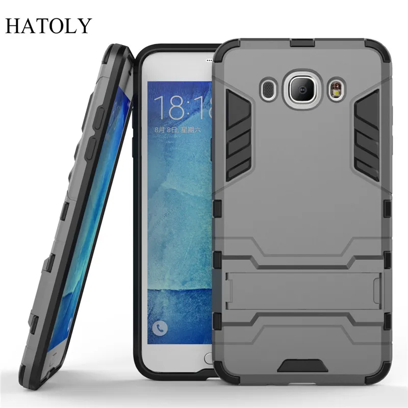 HATOLY For Armor Case Samsung Galaxy J7 2016 Shockproof Robot Hybrid Silicone Rubber Hard J710&lt |