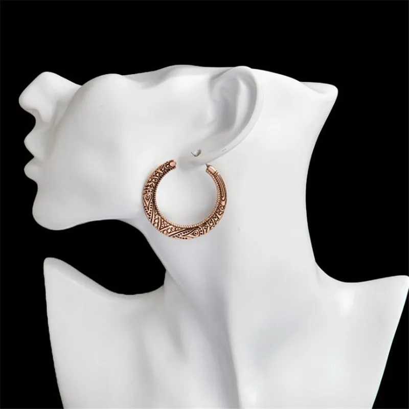 2017 Newest Big Round Statement Earring For Women Special Design Boho Stud Earrings Fashion Bohemian Jewelry Gifts | Украшения и