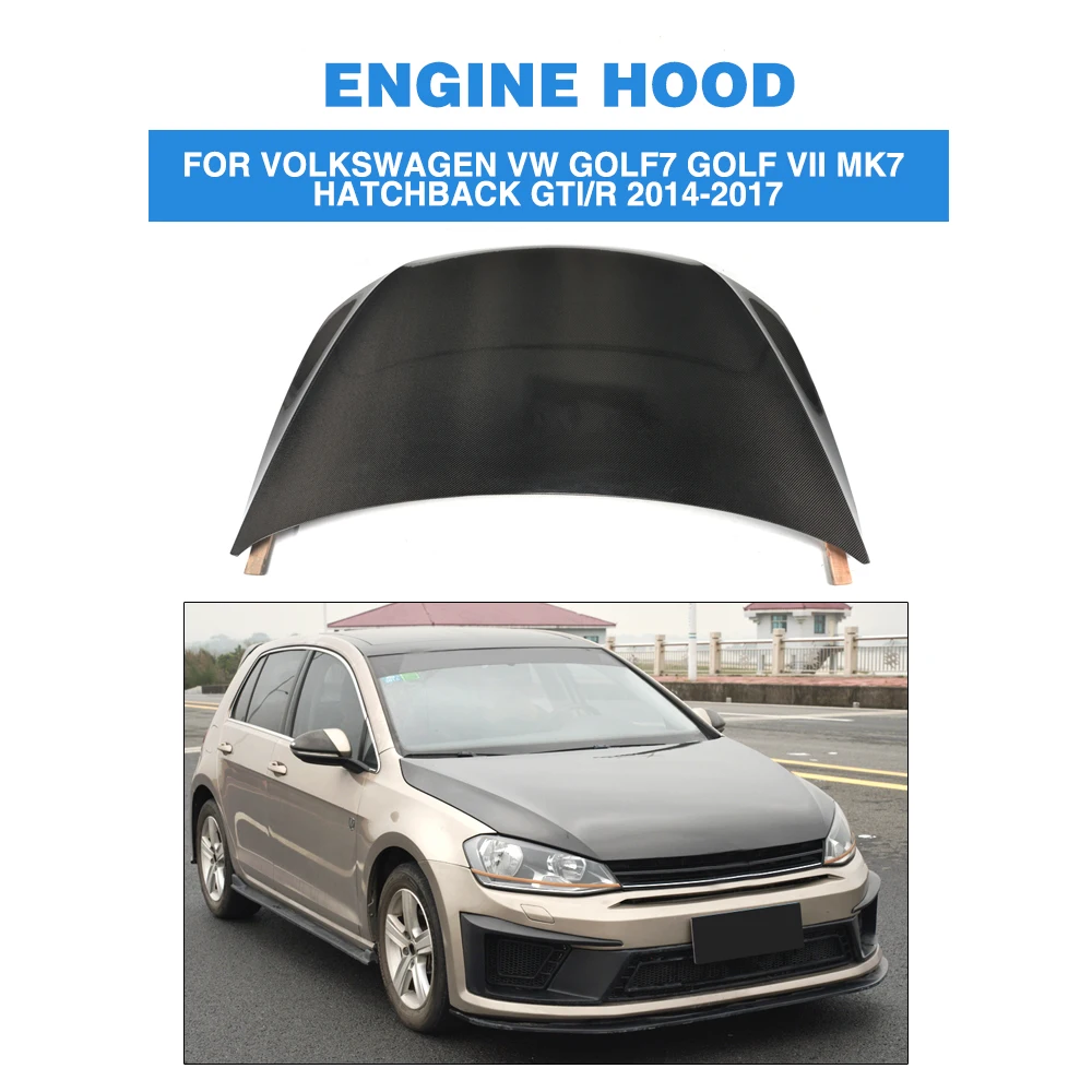 Передняя крышка капота двигателя из углеродного волокна для Volkswagen VW Golf 7 VII MK7