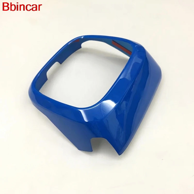 Bbincar Car Styling ABS Red Blue Front Grill Grille Centre Logo Cover Frame Decoration Trim ABS For Honda CRV CR-V 2017 2018