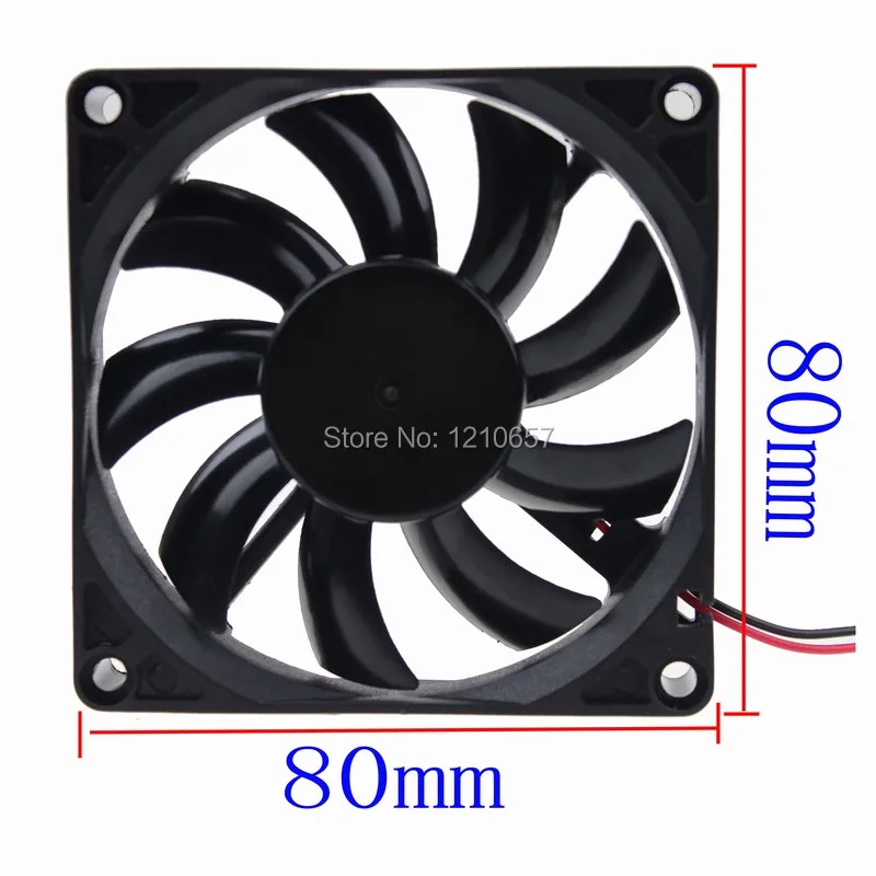 10 шт./партия Gdstime 8 см 80 мм 80x80x15 DC 12 В 2Pin 2510 коннектор компьютерный чехол теплоотвод
